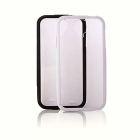Fitcase Samsung S4 (I9500) Çerçeveli Beyaz Soft Silikon Kılıf