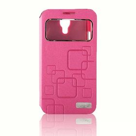Fitcase Samsung S4 (I9500) Yan Kapaklı Pembe Kılıf