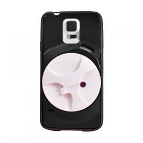 Fitcase Samsung S5 (G900) Siyah Kulaklık Makaralı Arka Kapak