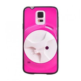 Fitcase Samsung S5 Pembe (G900) Kulaklık Makaralı Arka Kapak