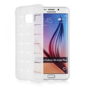 Fitcase Samsung S6 EDGE Plus (G928) Şeffaf Plaid Silikon Arka Kapak