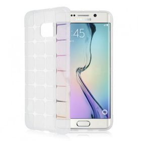 Fitcase Samsung S6 (G920) Plaid Şeffaf Silikon Arka Kapak