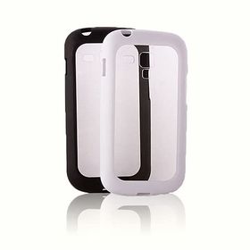 Fitcase Samsung S7560 62 80 Beyaz Çerçeveli Soft Silikon