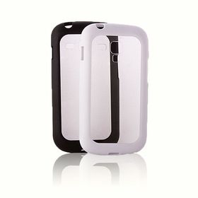 Fitcase Samsung S7560 62 80 Siyah Çerçeveli Soft Silikon Kılıf