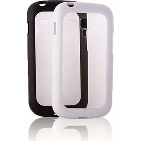 Fitcase Samsung S7560 62 80 Siyah Çerçeveli Soft Silikon Kılıf
