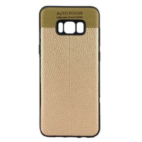 FitCase Samsung S8 Plus Auto Focus Silikon Gold Arka Kapak