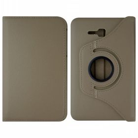 Fitcase Samsung Tab 3 Lite T110-T113 360 Derece Döner Standlı Gold Kılıf