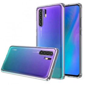 Fitcase Toz Koruma Tıpalı Şeffaf Arka Kapak Huawei P30 Pro Kılıf