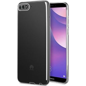 Fitcase Toz Koruma Tıpalı Şeffaf Arka Kapak Huawei Y6 2018 Kılıf
