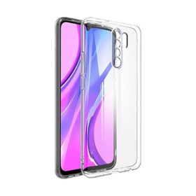 Fitcase Xiaomi Redmi 9 Toz Koruma Tıpalı Şeffaf Arka Kapak Kılıf