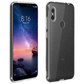 Fitcase Xiaomi Redmi Note 6 Toz Koruma Tıpalı Şeffaf Arka Kapak Kılıf