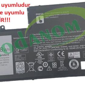 FitCell Dell DL011307-PRR13G01 Uyumlu Notebook Bataryası