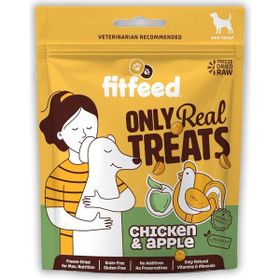 Fitfeed Freeze-Dried Çiğ Tavuk ve Elma 40 gr Köpek Ödülü