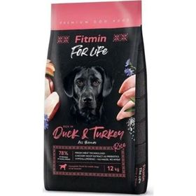 Fitmin For Life Tüm Irklar İçin 12 kg Ördek ve Hindi Etli Yetişkin Köpek Maması