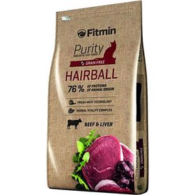 Fitmin Purity Hairball Taze Sığır Etli ve Ciğerli Tahılsız 10 kg Yetişkin Kedi Maması