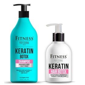 Fitness Professional Saç Onarıcı Canlandırıcı 1000 ml Keratin Botox Şampuan Seti