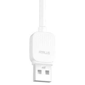 FitPlus Bianca BS-102 2.4A 1 mt - Beyaz Lightning Data/Şarj Kablosu