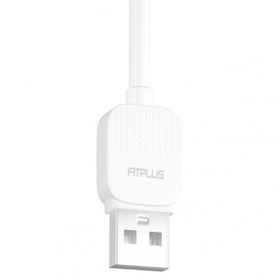 FitPlus Bianca BS-102 2.4A 1 mt - Beyaz Lightning Data/Şarj Kablosu