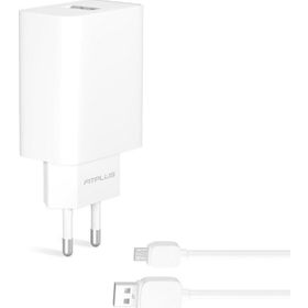 FitPlus Bianca FT-301M QC 3.0 3A Seyahat Şarj Aleti Micro Usb Kablo Set