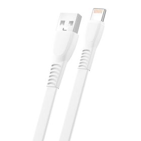 FitPlus Flat FS-402 2.4A 1 mt Lightning Data/Şarj Kablosu