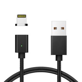 FitPlus QC 3.0 Siyah Manyetik Mıknatıslı Lightning Hızlı Şarj Kablosu
