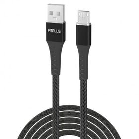 FitPlus Strong ST-111 3A 1 mt Örgü - Siyah Micro USB Data/Şarj Kablosu