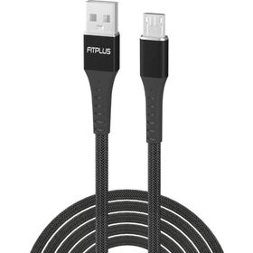 FitPlus Strong ST-111 3A 1 mt Örgü - Siyah Micro USB Data/Şarj Kablosu