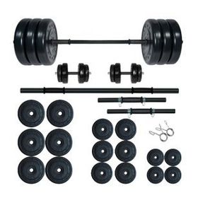 Fitset 105 kg Kombo Halter Seti ve Dambıl Seti Ağırlık Fitness Seti