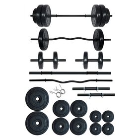 Fitset 38 kg Z Barlı Halter Seti Ve Dambıl Seti Ağırlık Fitness Seti