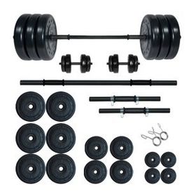 Fitset 95 kg Kombo Halter Seti ve Dambıl Seti Ağırlık Fitness Seti