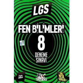 Fix Yayınları 8. Sınıf LGS Fen Bilimleri 8 Denemeleri