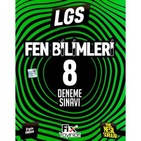 Fix Yayınları 8. Sınıf LGS Fen Bilimleri 8 Denemeleri