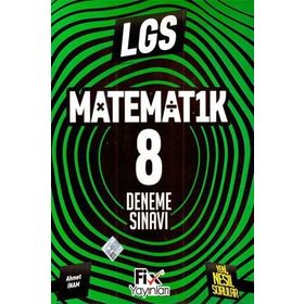 Fix Yayınları 8. Sınıf Matematik Deneme Sınavı