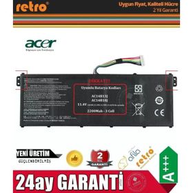 Fixar Acer Aspire ES1-533-C4JW Uyumlu Laptop Batarya