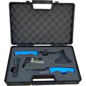 Fıxıo FK1013 Kamp Baltası Kamp Bıçağı Pürmüz Çakmak El Feneri Taşıma Çantası 4 Parça Kamp Seti