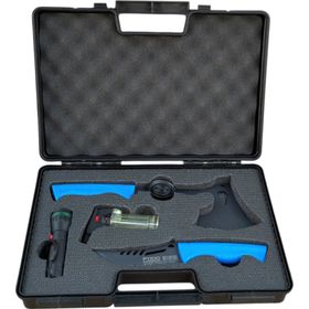 Fıxıo FK1013 Kamp Baltası Kamp Bıçağı Pürmüz Çakmak El Feneri Taşıma Çantası 4 Parça Kamp Seti