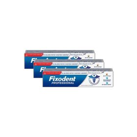 Fixodent 40 gr x 3 Professional Diş Protez Yapıştırıcı Krem
