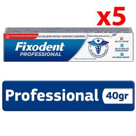 Fixodent 5x40 gr Professional Diş Protez Yapıştırıcı Krem