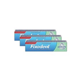 Fixodent Complete 47 gr x 3 Aroma İçermez Diş Protez Yapıştırıcı Krem