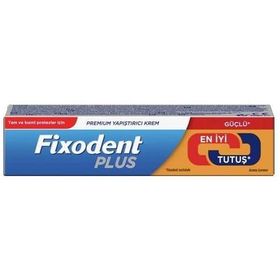 Fixodent Plus Premium 40 gr Güçlü Tutuş Protez Diş Yapıştırıcı Krem