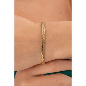 Fiyonk Kuyumculuk 14 Ayar 4.20 MM Altın İtalyan Balıksırtı Bileklik