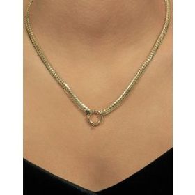 Fiyonk Kuyumculuk 14 Ayar 5.10 mm Altın İtalyan Balıksırtı Kolye