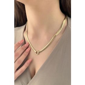 Fiyonk Kuyumculuk 14 Ayar 5.10 mm Altın İtalyan Balıksırtı Kolye