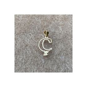 Fiyonk Kuyumculuk 14 Ayar Altın Soft C Harf Kolye Ucu