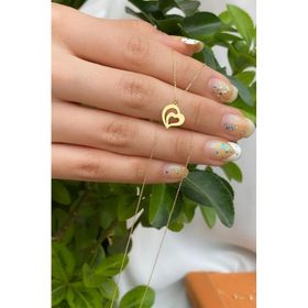 Fiyonk Kuyumculuk 14 Ayar Altın Soft Kalp Kolye