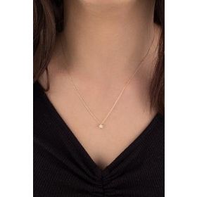 Fiyonk Kuyumculuk 14 Ayar Altın Taşlı Mini Yıldız Kolye