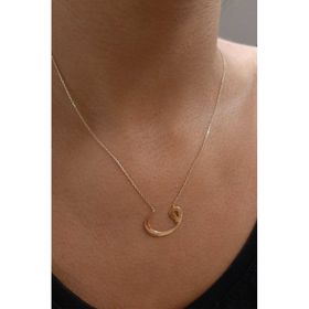 Fiyonk Kuyumculuk 14 Ayar Altın Vav Büyük Kolye