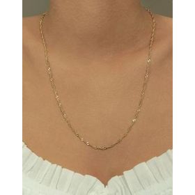 Fiyonk Kuyumculuk 2.10 mm 14 Ayar Altın Singapur Zincir