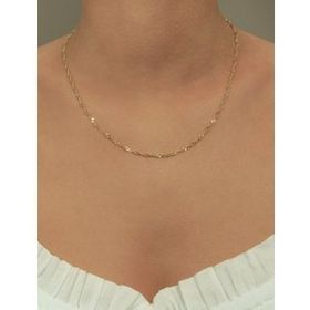 Fiyonk Kuyumculuk 2.30 mm 14 Ayar Altın Singapur Zincir