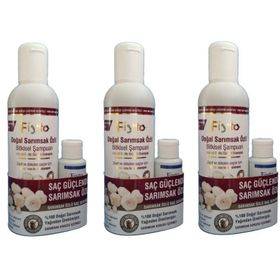 Fiyto Doğal Sarımsak Özlü Bitkisel 3x500 ml Şampuan + Sarımsak Özlü 3x75 ml Saç Bakım Serumu